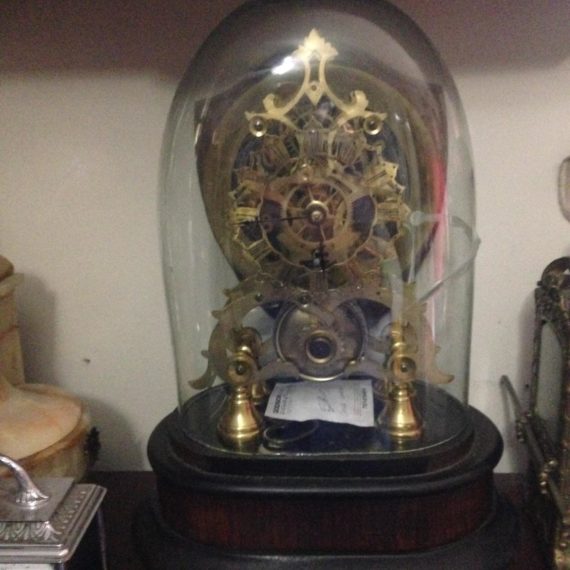 antique skeleton clock