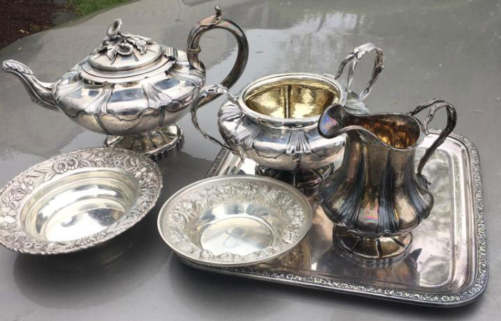 Antique english tea outlet set