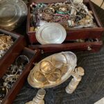 second jewelry box silver coins and gold bracelets