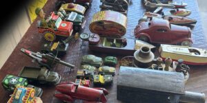 antique metal vehicles